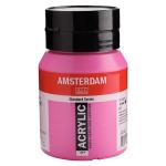 Royal Talens Amsterdam Acrylic Paint - (16.9oz/500ml) Permanent Red Violet Light