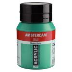 Royal Talens Amsterdam Acrylic Paint - (16.9oz/500ml) Emerald Green