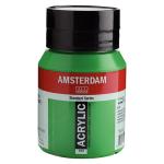 Royal Talens Amsterdam Acrylic Paint - (16.9oz/500ml) Permanent Green Light