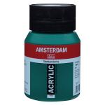 Royal Talens Amsterdam Acrylic Paint - (16.9oz/500ml) Phthalo Green