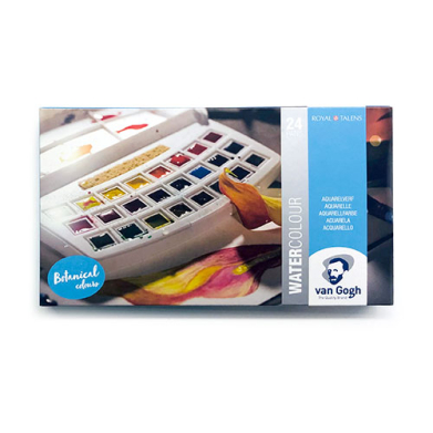Royal Talens Van Gogh Water Color Painting Set - (24 Pans) Botanical Colours