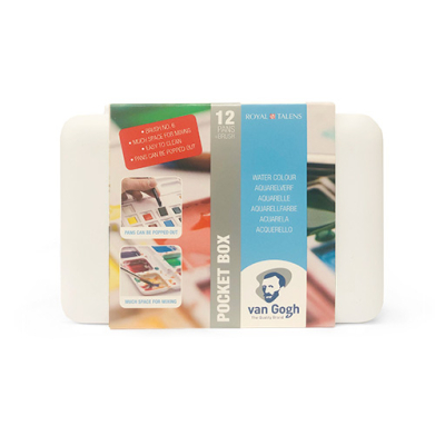 Royal Talens Van Gogh Water Color Pocket Box - (12 Pans) Basic Set