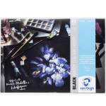 Royal Talens Van Gogh Black Water Color Paper Pad  8.3"x11.7" - (12 Sheets, 140lb)  9417002