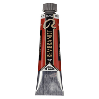 Royal Talens Rembrandt Oil Colour - (1.4oz/40ml) Transparent Oxide Orange