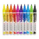 Royal Talens Ecoline Brush Pen Set of 10 Liquid Watercolor Pens –(10 Pack) Basic Colors 11509007