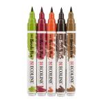 Royal Talens Ecoline Brush Pen Set of 5 Liquid Watercolor Pens –(5 Pack) Autumn Colors  11509904