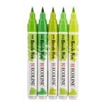 Royal Talens Ecoline Brush Pen Set of 5 Liquid Watercolor Pens –(5 Pack) Greens 11509906