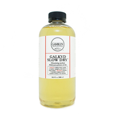 Gamblin Oil Painting Medium - (16.9oz/500ml) Galkyd Slow Dry