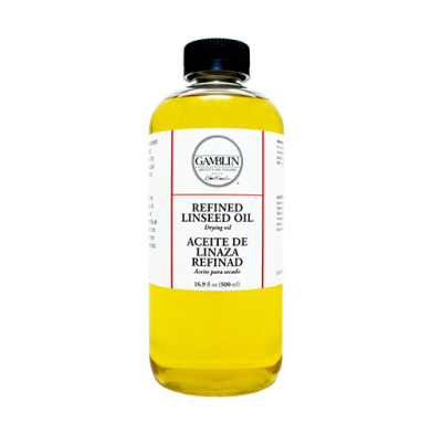 Gamblin Drying Oil - (16.9oz/500ml) Refined Linseed Oil