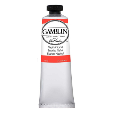 Gamblin Artists Oil Colors  (1.25oz/37ml) Napthol Scarlet