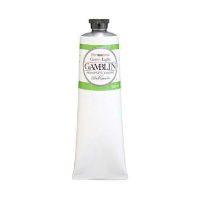 Gamblin Artists Oil Colors  (5.07oz/150ml) Permanent Green Light