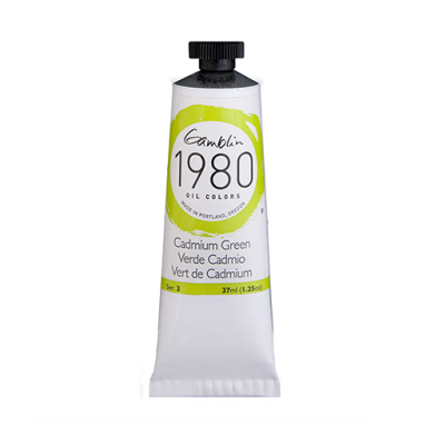 Gamblin 1980 Oil Colors  (1.25oz/37ml) Cadmium Green