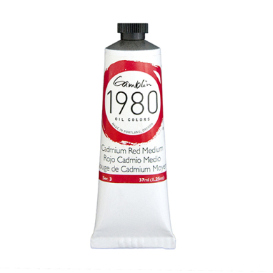 Gamblin 1980 Oil Colors  (1.25oz/37ml) Cadmium Red Medium