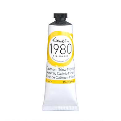Gamblin 1980 Oil Colors  (1.25oz/37ml) Cadmium Yellow Medium