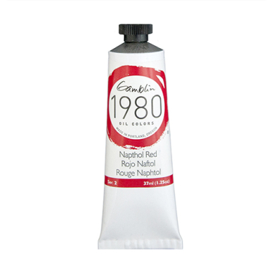 Gamblin 1980 Oil Colors  (1.25oz/37ml) Napthol Red
