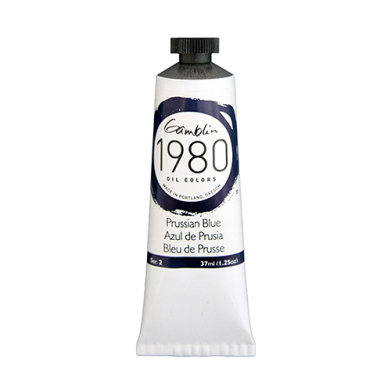 Gamblin 1980 Oil Colors  (1.25oz/37ml) Prussian Blue