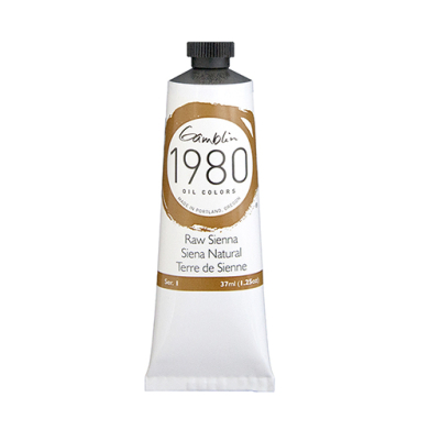 Gamblin 1980 Oil Colors  (1.25oz/37ml) Raw Sienna