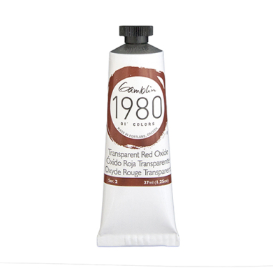 Gamblin 1980 Oil Colors  (1.25oz/37ml) Transparent Red Oxide