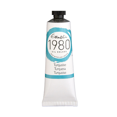 Gamblin 1980 Oil Colors  (1.25oz/37ml) Turquoise