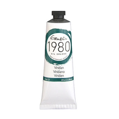 Gamblin 1980 Oil Colors  (1.25oz/37ml) Viridian