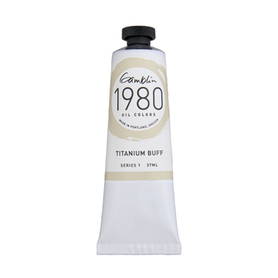 Gamblin 1980 Oil Colors  (1.25oz/37ml) Titanium Buff