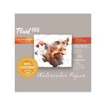 Fluid 100  Cold Press Watercolor Paper Easy-Block 6" x 6"   (15 Sheets, 140lb)