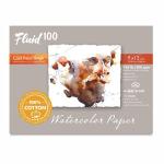 Fluid 100  Cold Press Watercolor Paper Easy-Block 9"  x 12"   (15 Sheets, 140lb)
