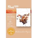 Fluid 100  Cold Press Watercolor Paper Easy-Block 4"  x 6"   (15 Sheets, 300lb