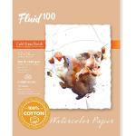 Fluid 100  Cold Press Watercolor Paper Easy-Block 9"  x 12"   (15 Sheets, 300lb)