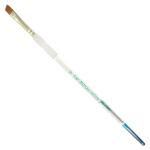 Royal Langnickel Soft-Grip Red Sable Brush - Short Handle, Angled 1/4"