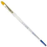 Royal Langnickel Soft-Grip Gold Taklon Brush - Short Handle, Filbert #10