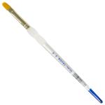 Royal Langnickel Soft-Grip Gold Taklon Brush - Short Handle, Filbert #8