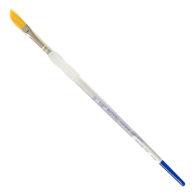 Royal Langnickel Soft-Grip Gold Taklon Brush - Short Handle, Dagger 1/4"