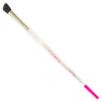 Royal Langnickel Soft-Grip Natural Fitch Brush - Short Handle, Deer Foot 3/8"