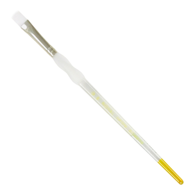 Royal Langnickel Soft-Grip White Taklon Brush - Short Handle, Bright #6