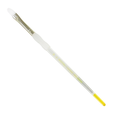 Royal Langnickel Soft-Grip White Taklon Brush - Short Handle, Filbert #4