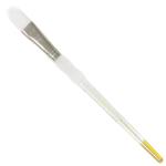 Royal Langnickel Soft-Grip White Taklon Brush - Short Handle, Filbert #8
