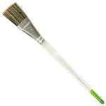 Royal Langnickel Soft-Grip Hog Bristle Brush - Short Handle, Glaze 1"