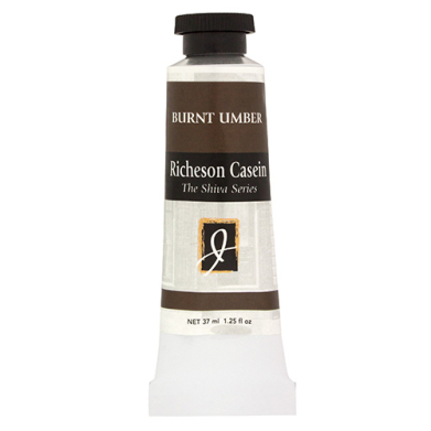 Richeson Shiva Series Casein Paint - (1.25oz/37mL) Burnt Umber