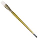 Royal Langnickel Snowhite Taklon Brush - Long Handle, Flat #12