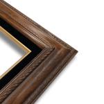 Econo Frame Tuscan Walnut Stain with Black Velvet Liner - 16" x 20"