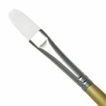 Royal Langnickel Snowhite Taklon Brush - Short Handle, Filbert #0