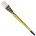 Royal Langnickel Snowhite Taklon Brush - Short Handle, Stroke 1"