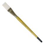 Royal Langnickel Snowhite Taklon Brush - Short Handle, Stroke 3/4"