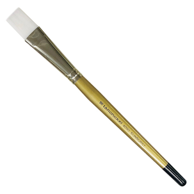 Royal Langnickel Snowhite Taklon Brush - Short Handle, Flat #10