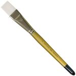 Royal Langnickel Snowhite Taklon Brush - Short Handle, Flat #12