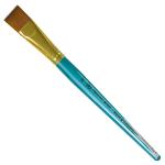 Royal Langnickel Menta 78 Brush for Acrylic - Short Handle, Flat Wash 3/4"