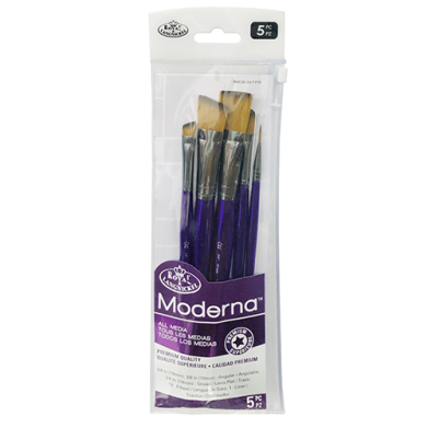 Royal Langnickel Moderna Brush Set for All Media - (5 Pack) Set 3