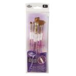 Royal Langnickel Soft-Grip Synthetic Sable Brush Set - (5 Pack) Set #310