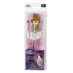 Royal Langnickel Soft-Grip Synthetic Sable Brush Set - (5 Pack) Set #311